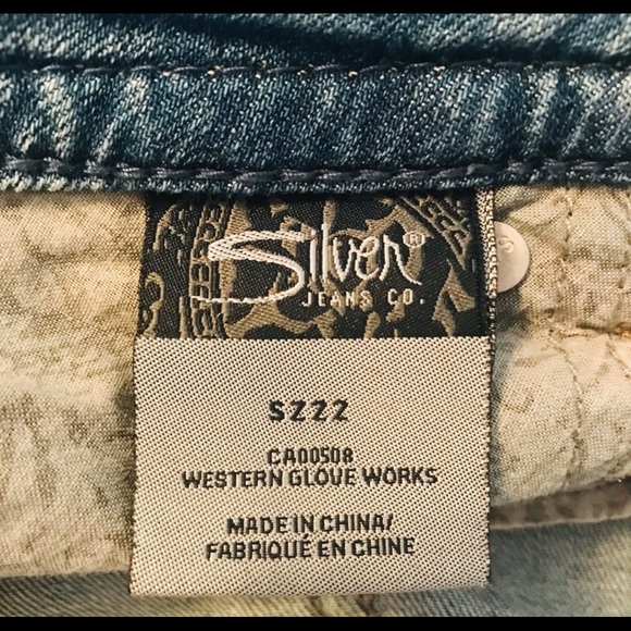 Silver Suki Capri Light Wash Cropped Denim Jeans Plus Size 22 - Picture 8 of 9